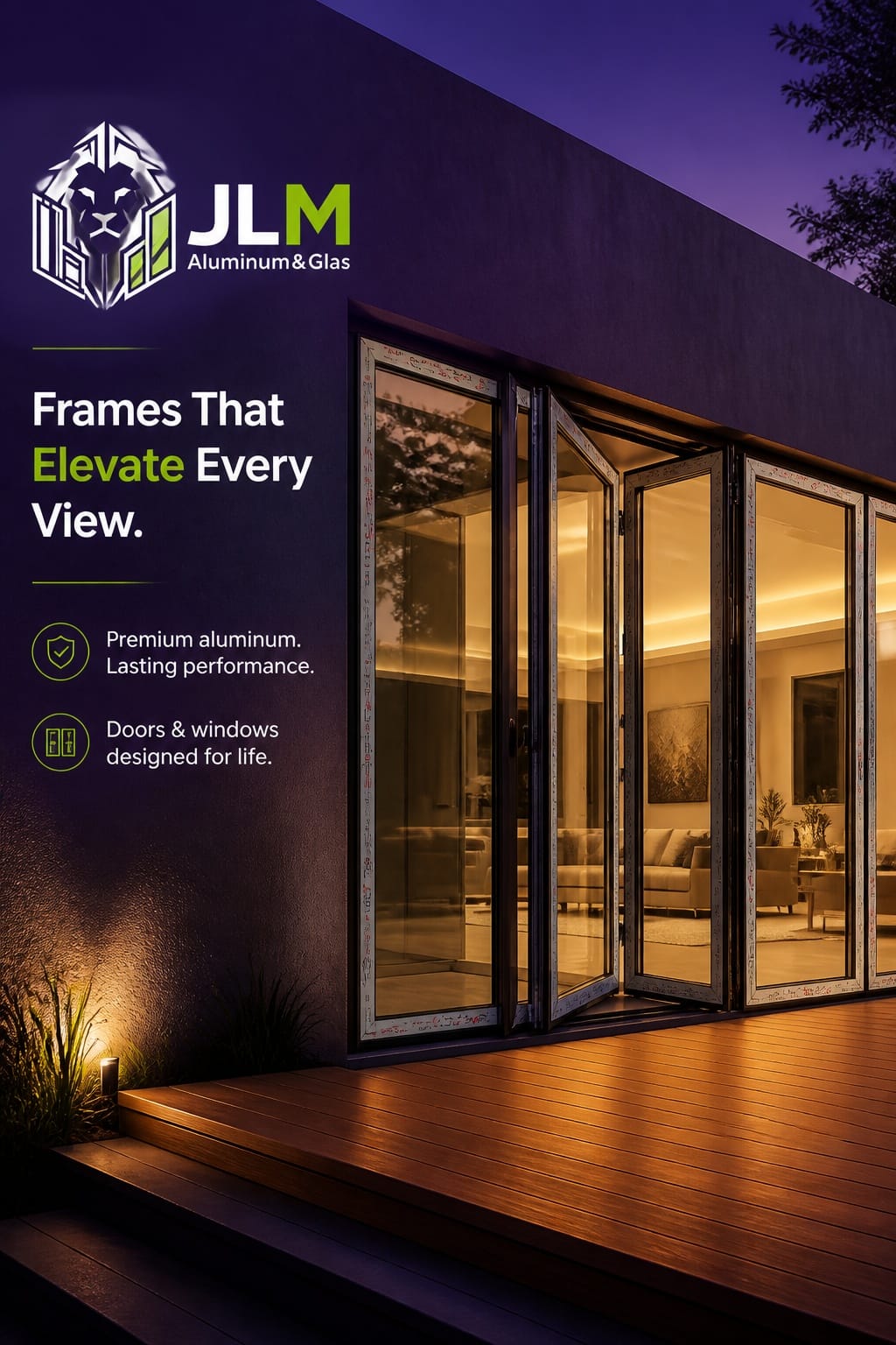 Night Glazing and Terrace Folding Doors